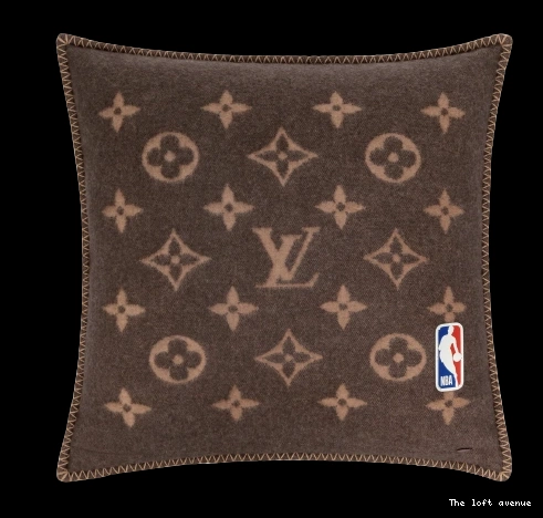 PILLOW THROW CUSTOM LV LETTERS WOOL 0812